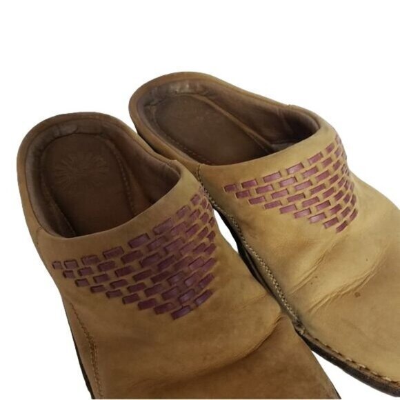 Ugg Womens Slip-On Shoes‎ Clogs Size 8 Camel/Tan Pre-owned - Picture 2 of 8